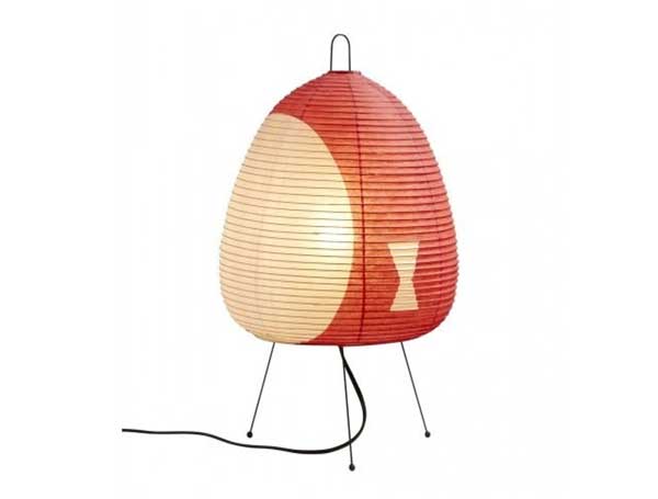 Red Akari Table Lamp