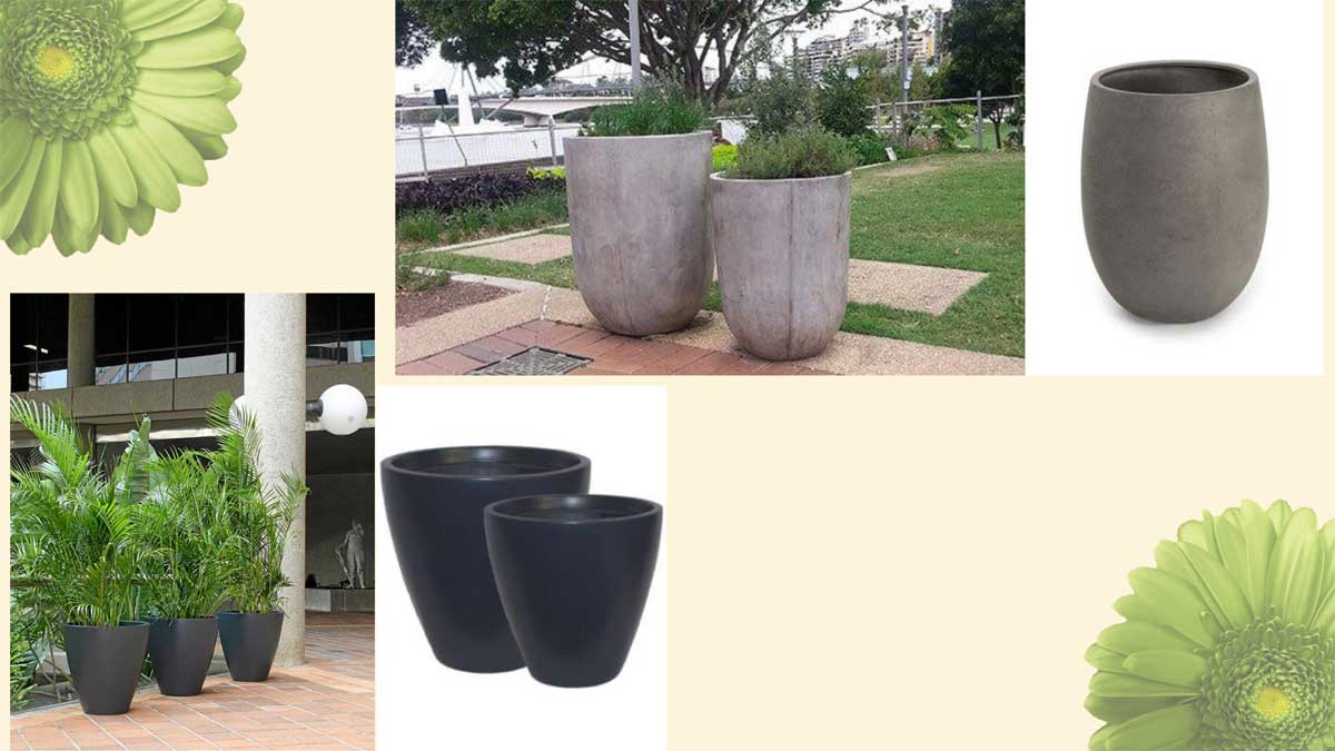 Round and Bowl Garden Pots and Planters