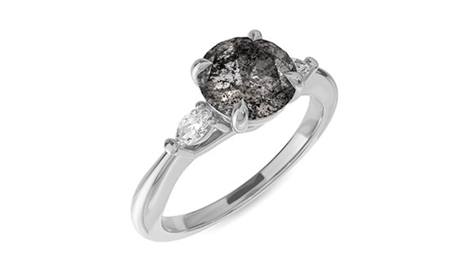 Salt and pepper diamond ring by Diamonds-USA
