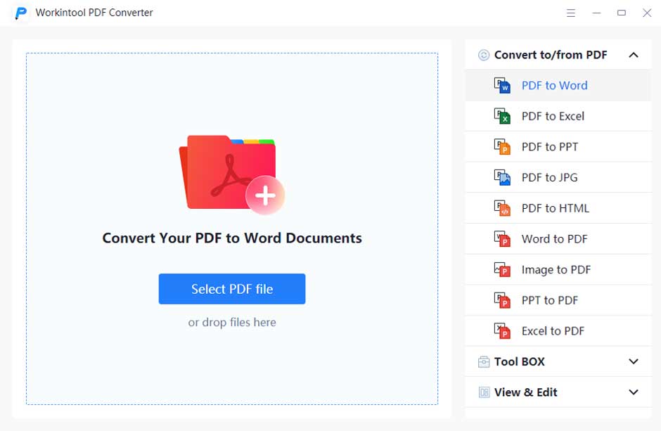 Method 1: WorkinTool PDF Converter